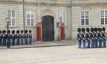 Amalienborg Palace is the residence of the Danish Royal Family 