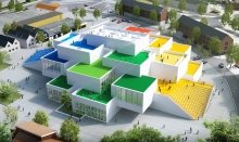 The LEGO® House is made by 21 BIG LEGO Bricks