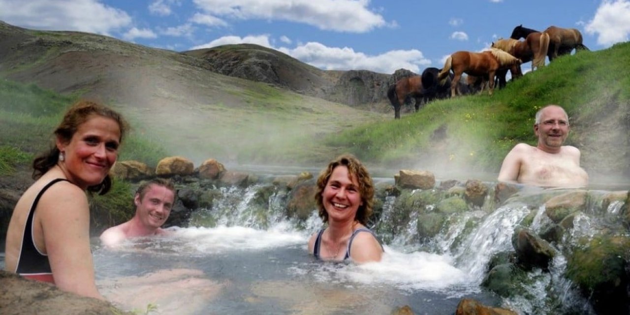 Hot springs in Iceland