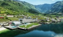 Visit Hotel Ullensvang with views to the Hardanger Fjord 