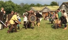 In Ribe VikingeCenter  it`s possible to meet the Vikings and join the activities 