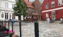 You find many streets in Ribe with a cosy atmosphere